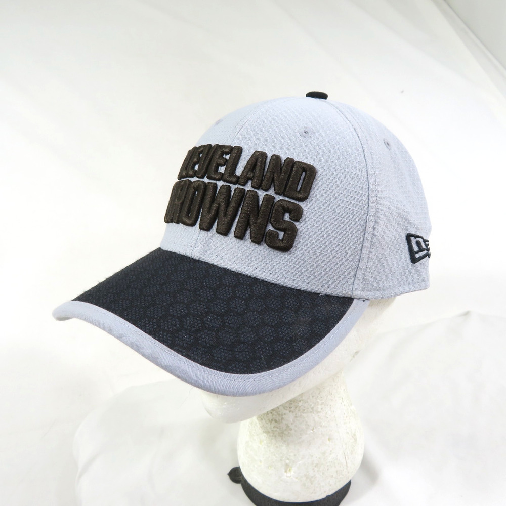 Cleveland Browns NFL Hat Trucker Gray Brown New Era 39-Thirty Medium-Large NWOT
